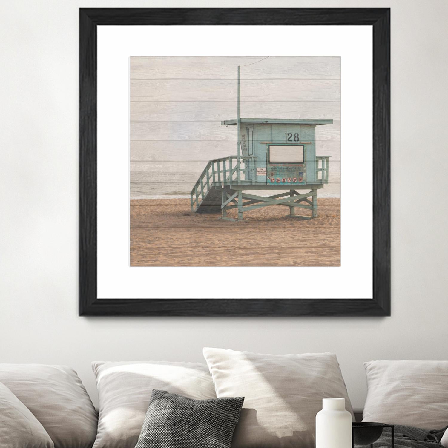 Whitewashed Lifeguard Stand by Susan Bryant on GIANT ART - coastal photography