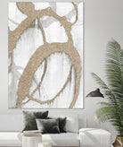 Gold Sparkle Strokes II by Megan Morris on GIANT ART - abstract 