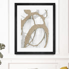 Gold Sparkle Strokes II by Megan Morris on GIANT ART - abstract 