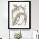 Gold Sparkle Strokes II by Megan Morris on GIANT ART - abstract 