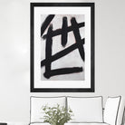 Ink Strokes by Walt Johnson on GIANT ART - black black & white 