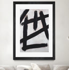 Ink Strokes by Walt Johnson on GIANT ART - black black & white 