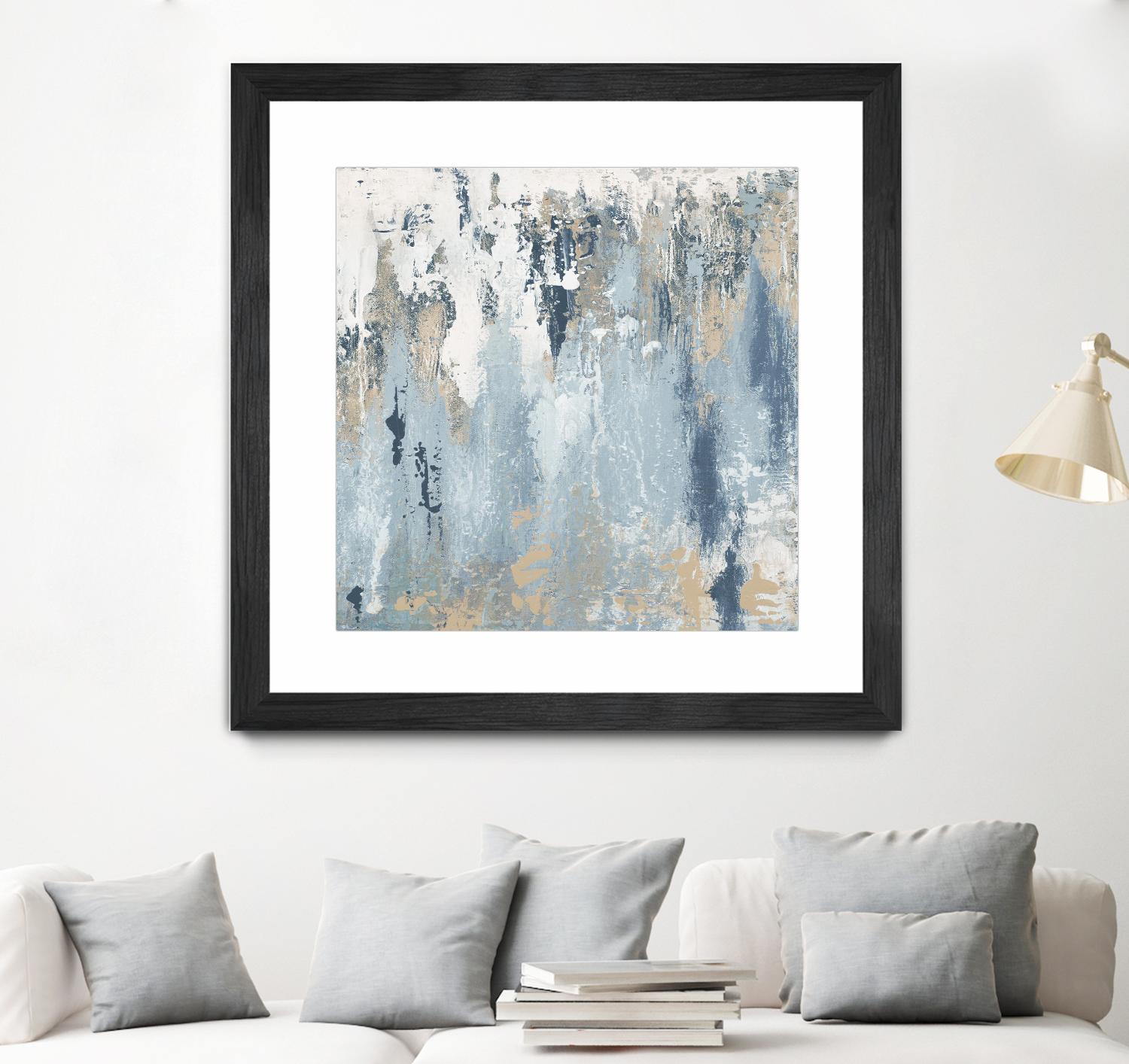 Blue Illusion Square III by Patricia Pinto on GIANT ART - abstract 