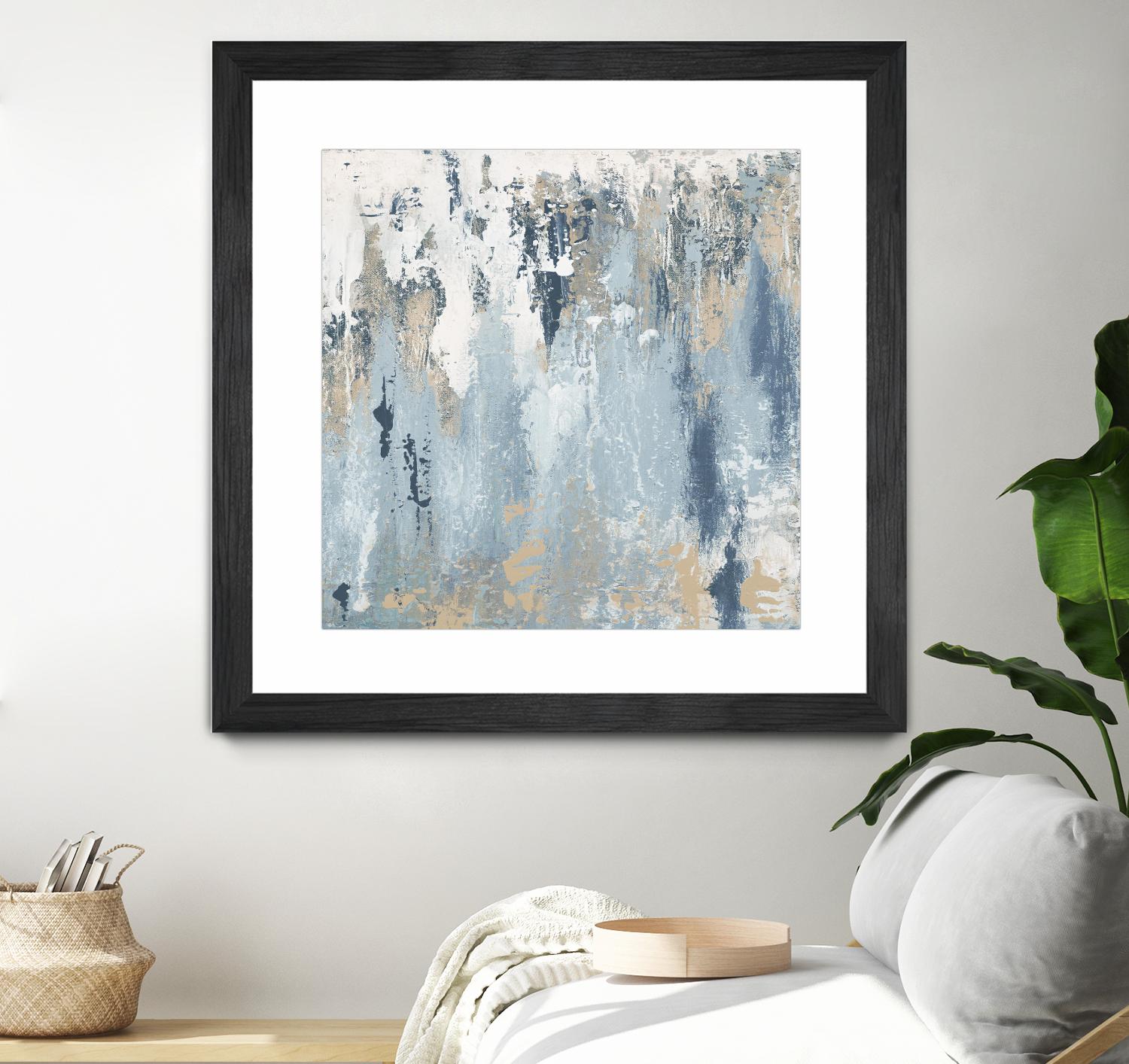 Blue Illusion Square III by Patricia Pinto on GIANT ART - abstract 