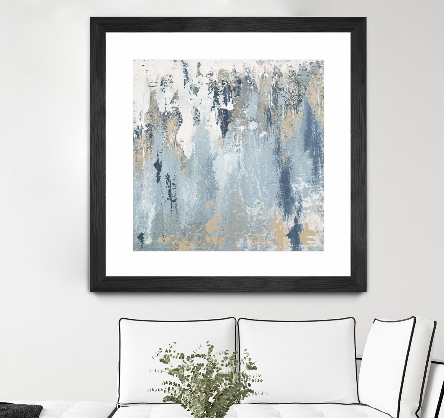 Blue Illusion Square III by Patricia Pinto on GIANT ART - abstract 