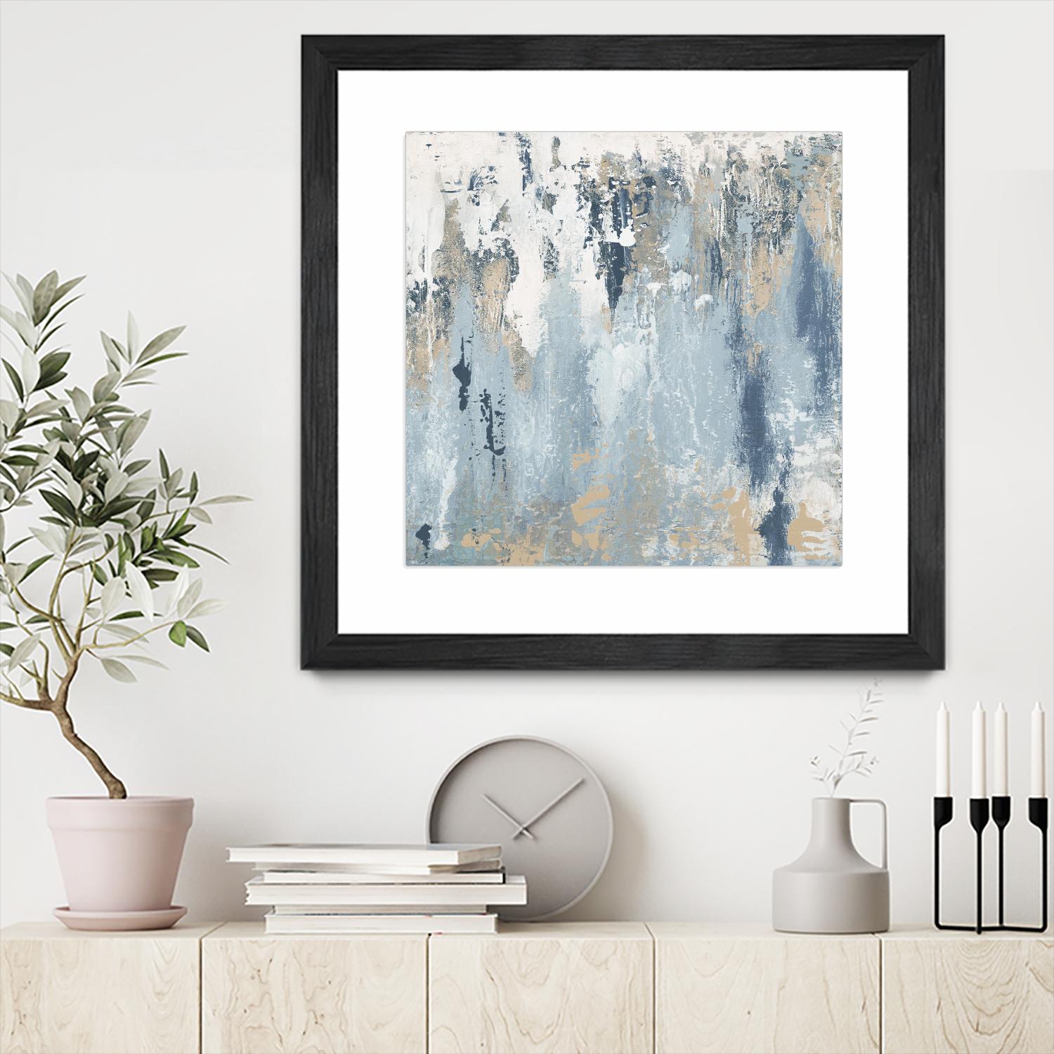 Blue Illusion Square III by Patricia Pinto on GIANT ART - abstract 