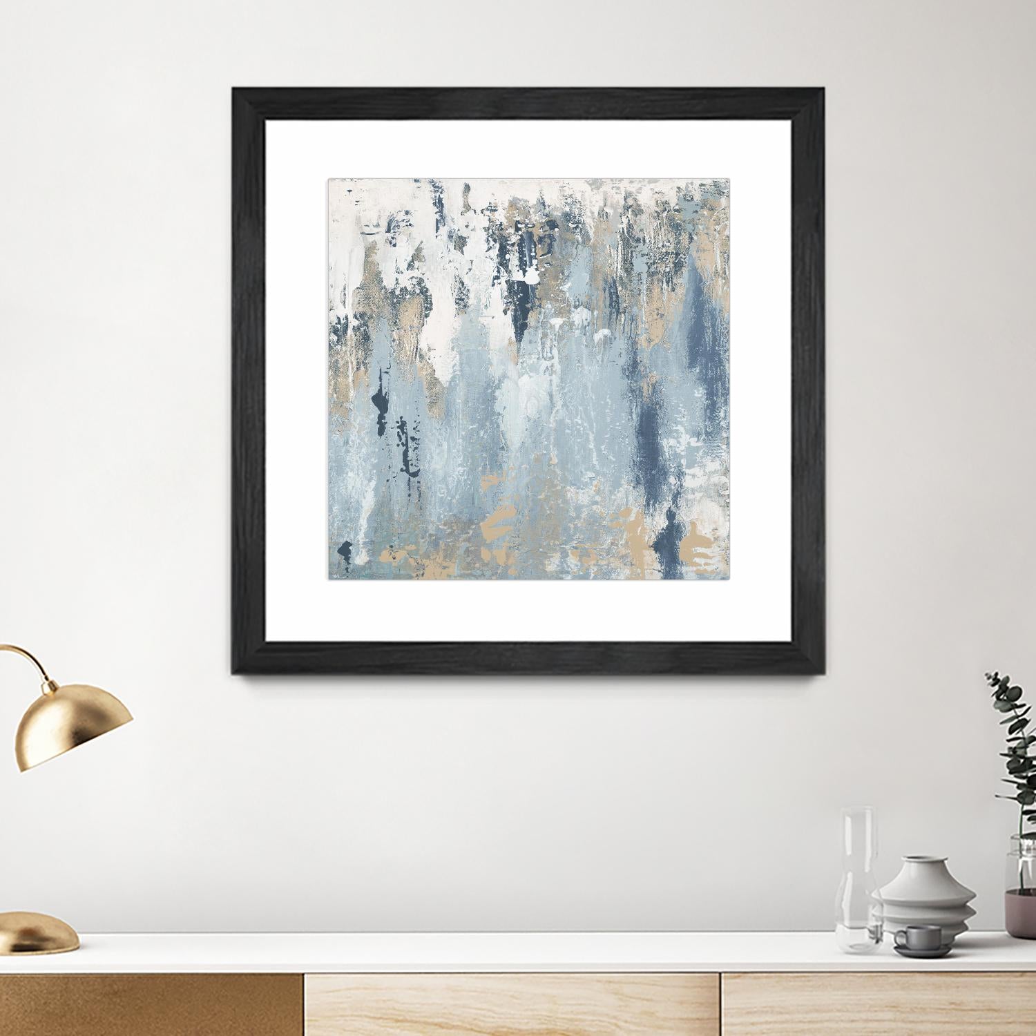 Blue Illusion Square III by Patricia Pinto on GIANT ART - abstract 