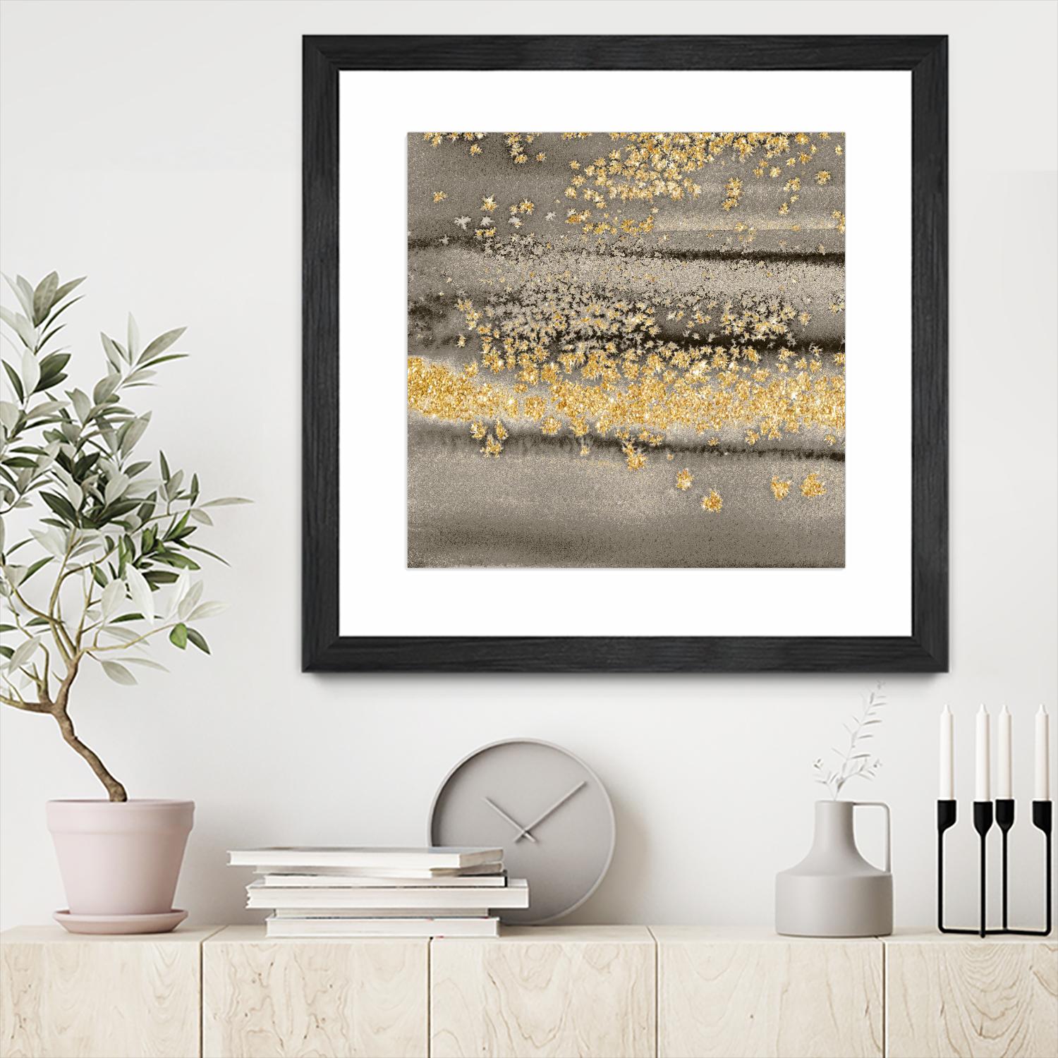 Gold Winds Square III by Lanie Loreth on GIANT ART - abstract 