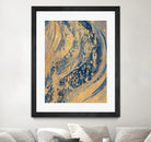Blue And Gold Wave by Patricia Pinto on GIANT ART - abstract 
