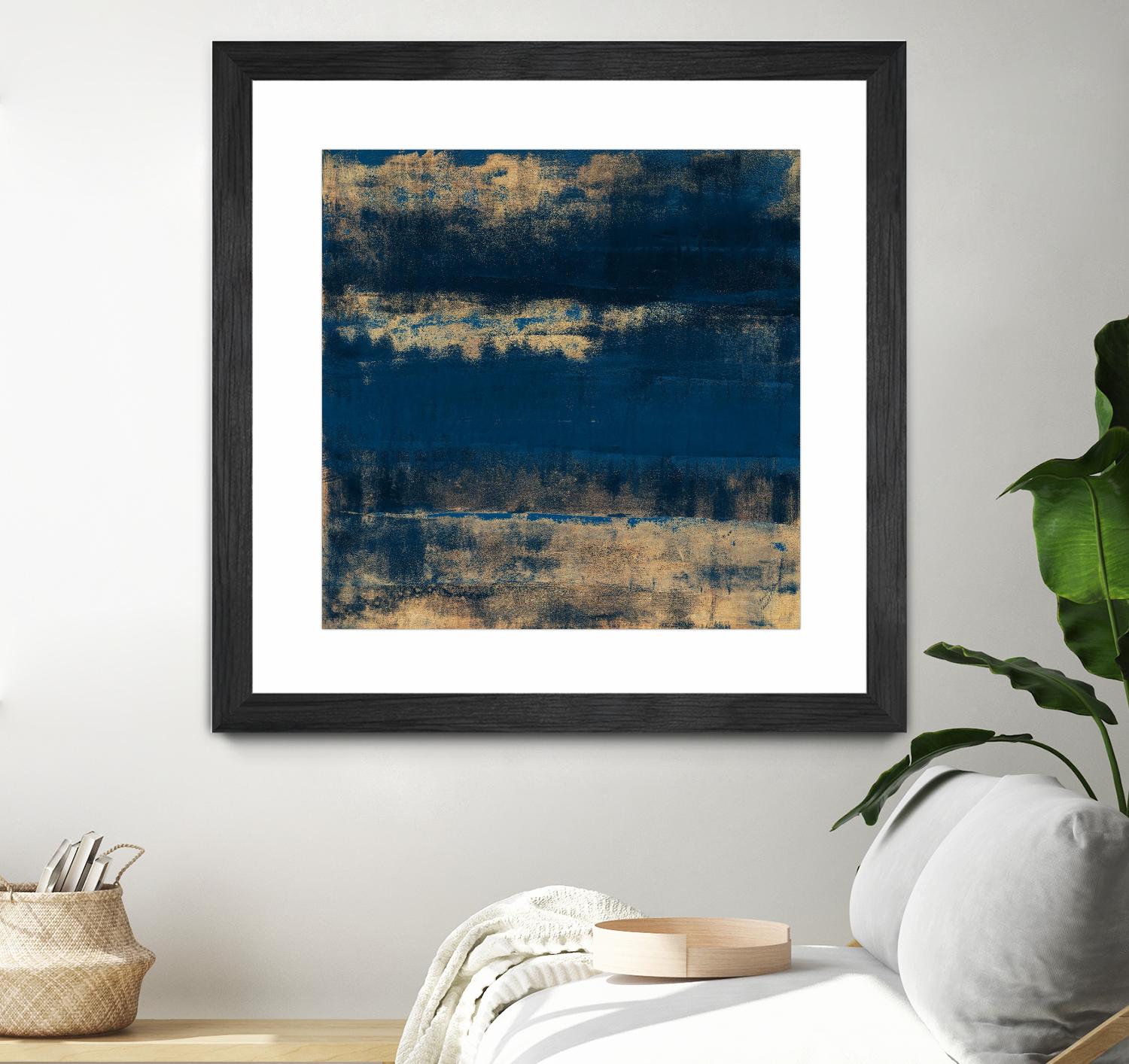 Sea Of Blue And Gold by Lanie Loreth on GIANT ART - abstract 