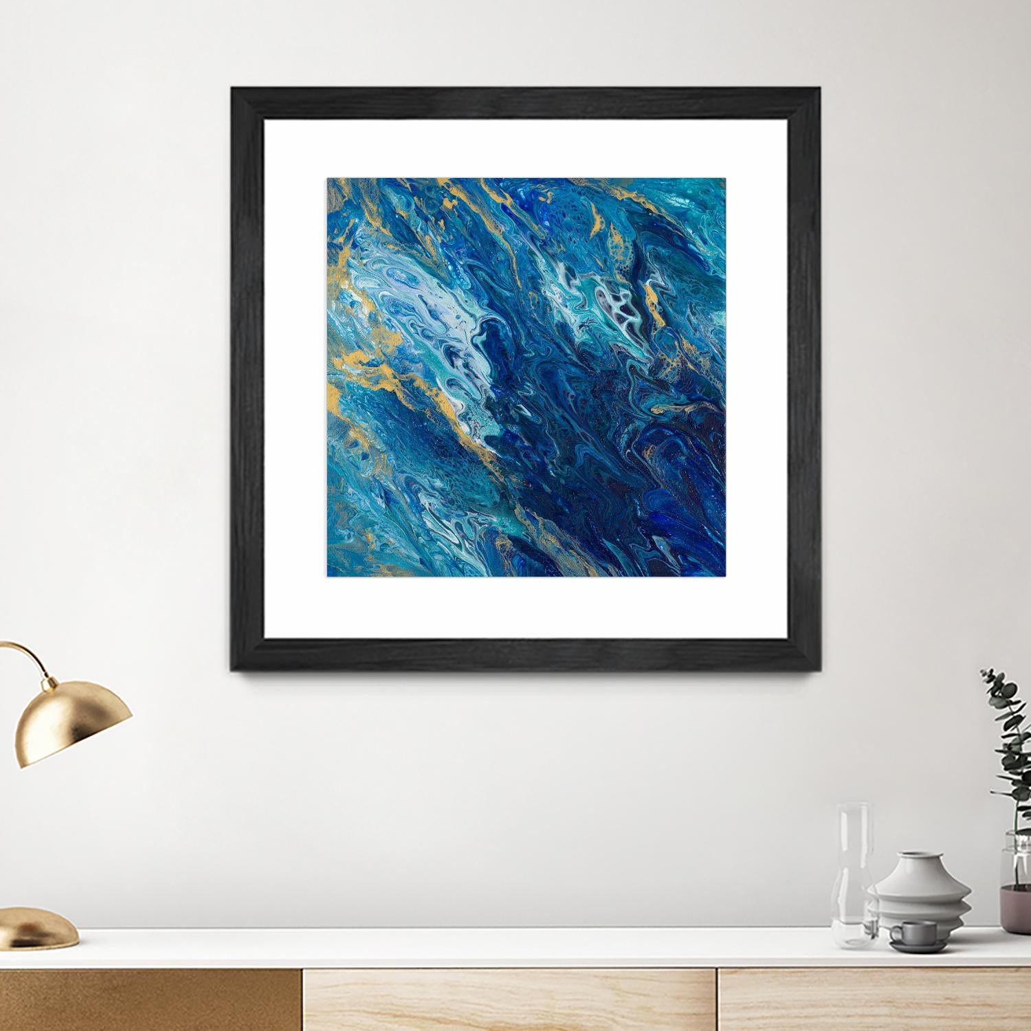 Blue Marble by Tiffany Hakimipour on GIANT ART - abstract 