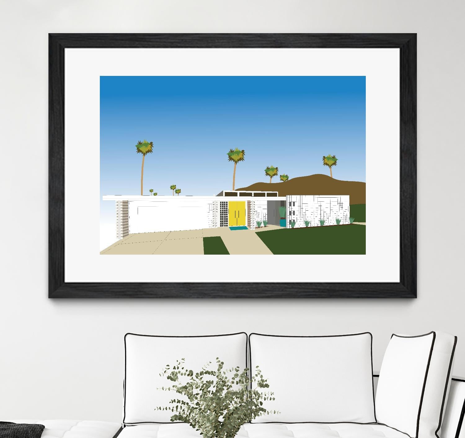 Palm Spring Living II by Jen Bucheli on GIANT ART - decorative 