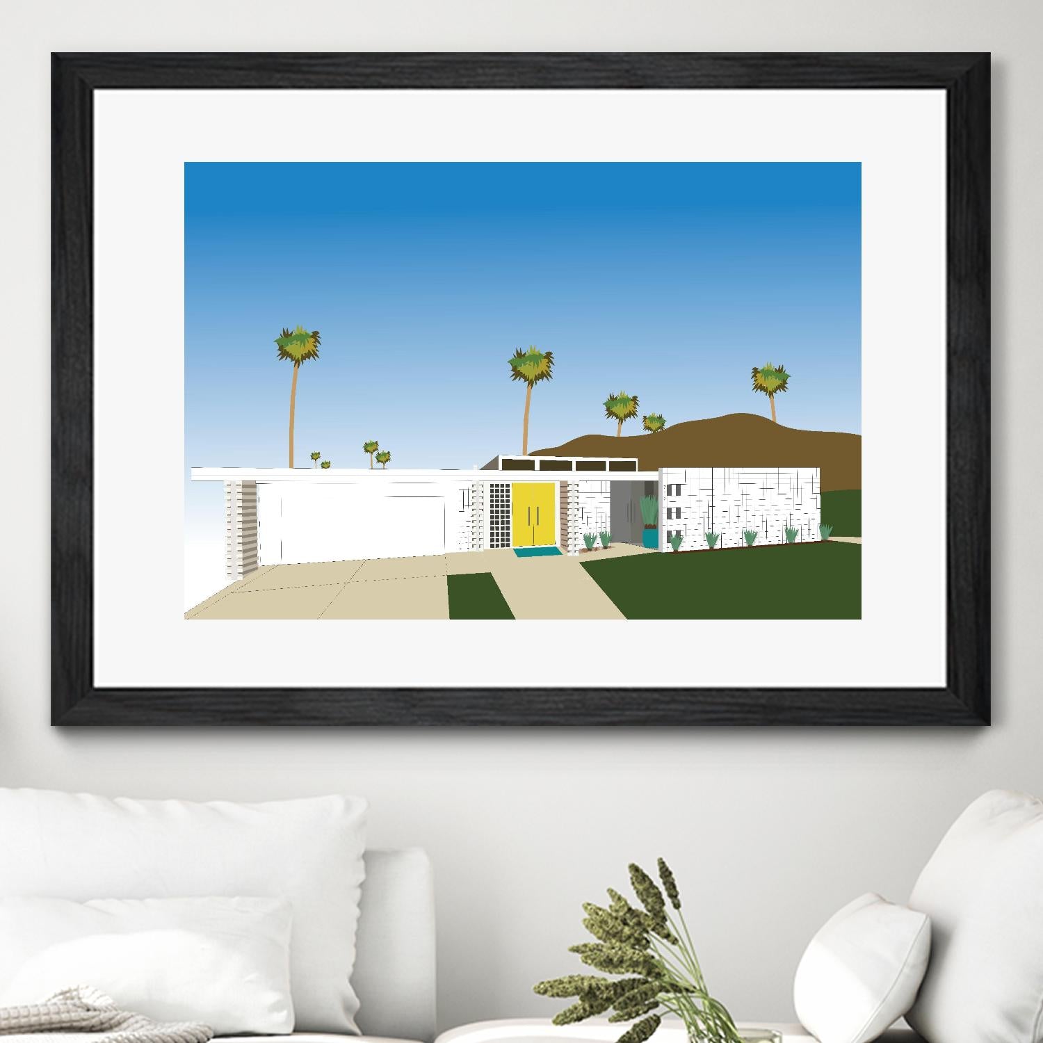Palm Spring Living II by Jen Bucheli on GIANT ART - decorative 