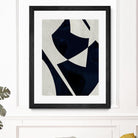 Black Machine I by Dan Meneely on GIANT ART - blue shapes 