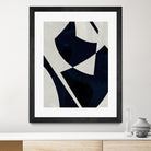 Black Machine I by Dan Meneely on GIANT ART - blue shapes 