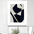 Black Machine I by Dan Meneely on GIANT ART - blue shapes 