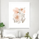Peach Tranquil Florals I by Lanie Loreth on GIANT ART - peach floral
