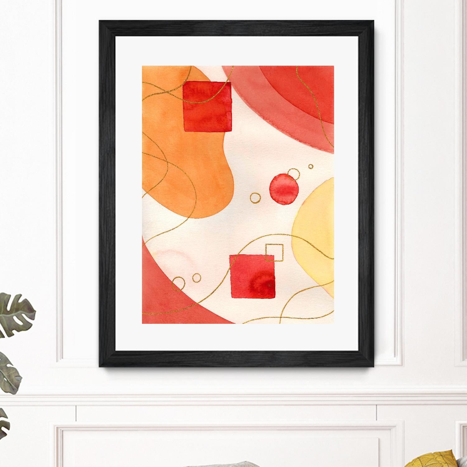 Orange Mood by Amaya on GIANT ART - orange abstract