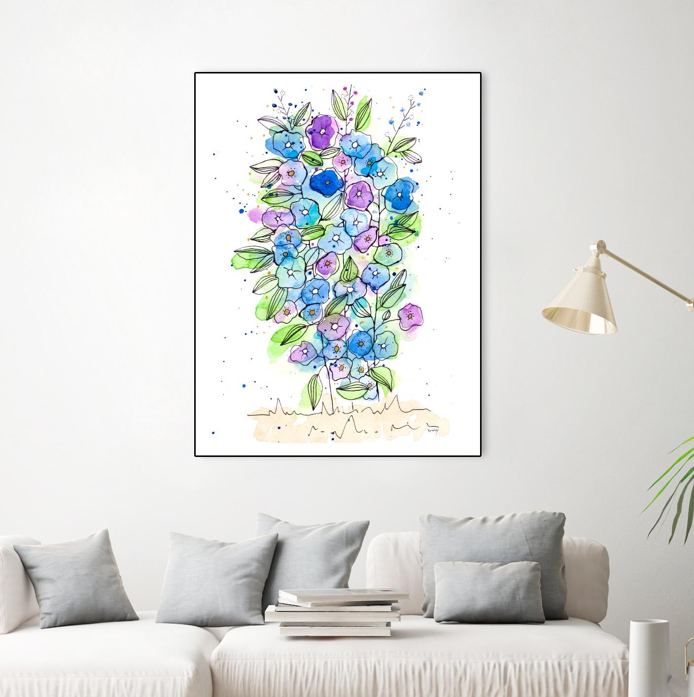 So Much Happiness by Krinlox on GIANT ART - multi floral