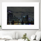 Nightscape by Nancy Crowell on GIANT ART - yellow city scene