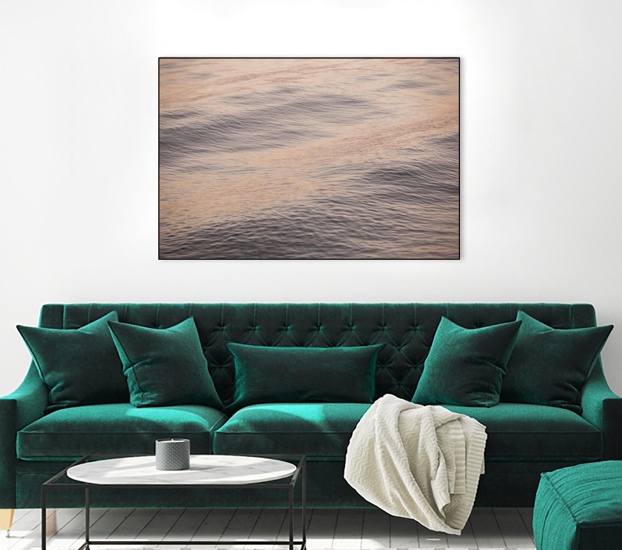 Peach Blooms by Aaron Matheson on GIANT ART - blue sea scene