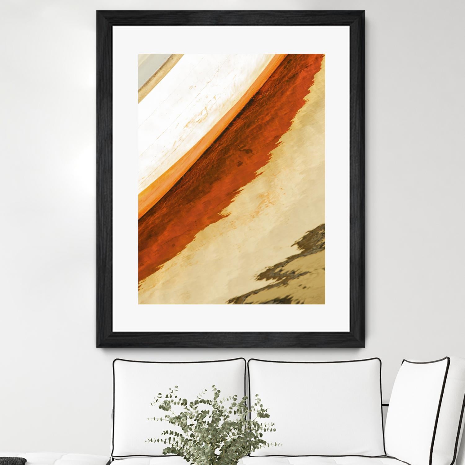 Reflection in Motion by Melissa McClain on GIANT ART - beige abstract