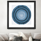 RINGS OF SUCCESS I by RANDY HIBBERD on GIANT ART - blue abstract abstract
