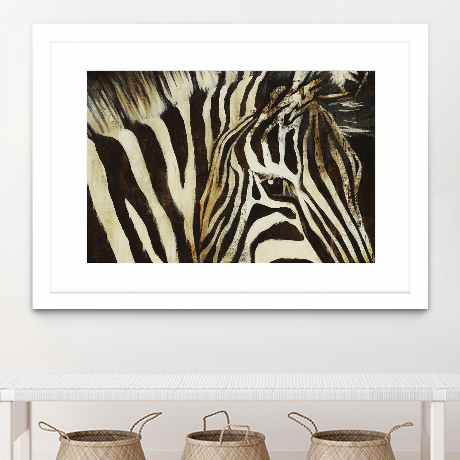 Striped Pajamas by Liz Jardine on GIANT ART - brown animals