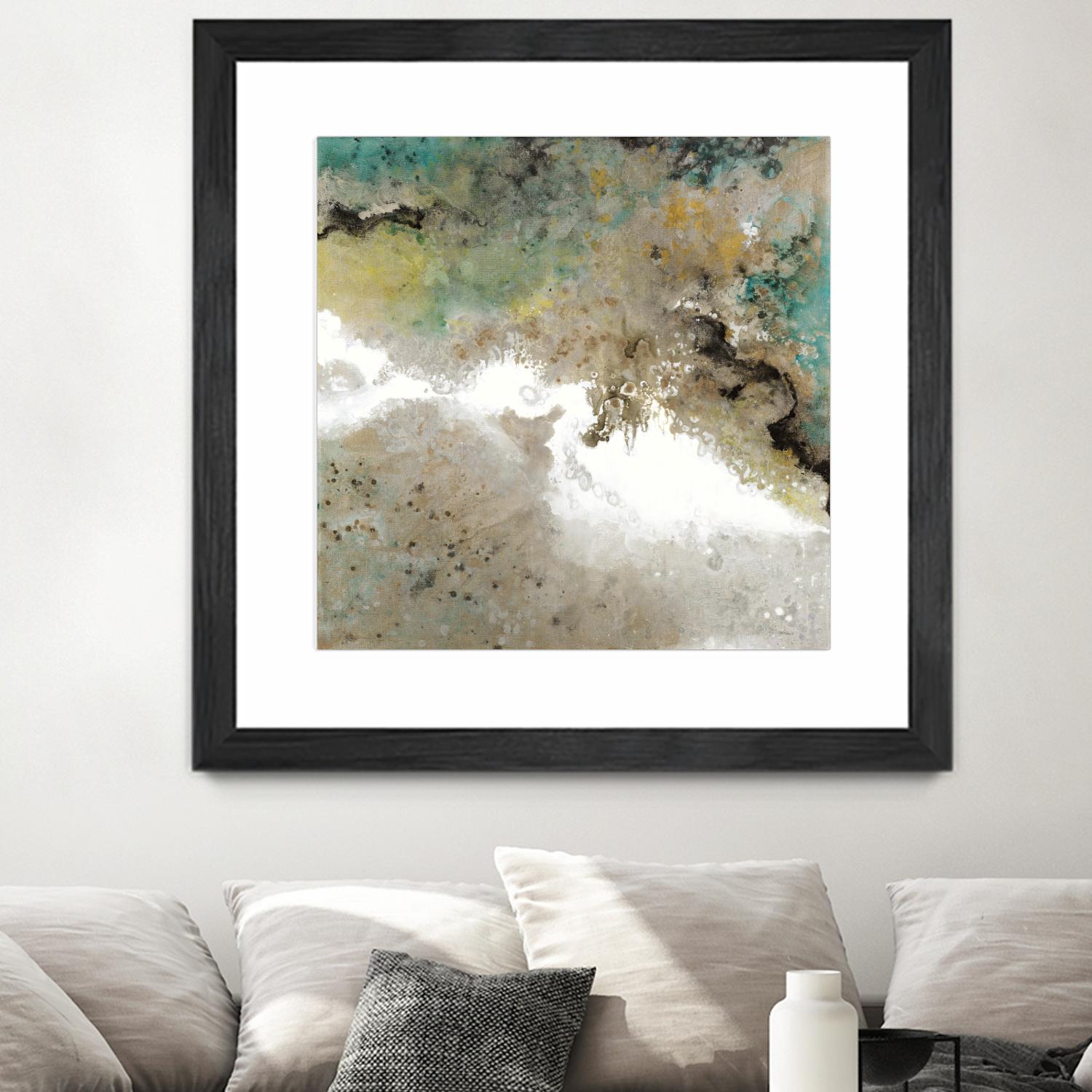 Crystal Vision III by Liz Jardine on GIANT ART - turquoise abstract