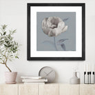 FLORAL SYMPOSIUM I by JUIANNE MARCOUX on GIANT ART - blue floral floral