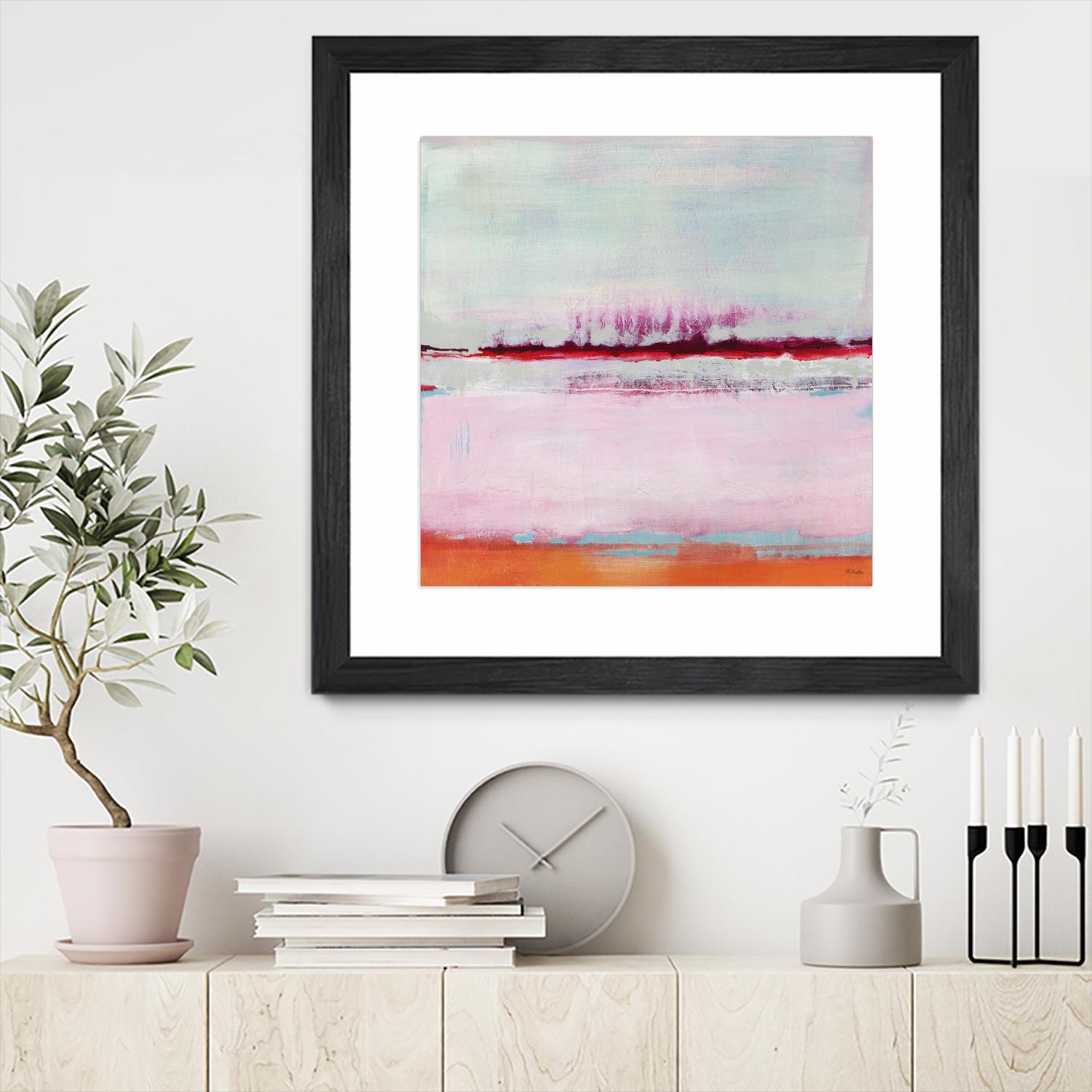 Persimmon Jump II by Jill Martin on GIANT ART - orange abstract