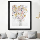 Cantata by Jill Martin on GIANT ART - pinks, oranges florals, botanicals