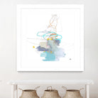 Loving Life V by Lisa Ridgers on GIANT ART - whites & creams, blues abstract