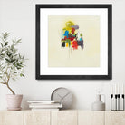In the Beginning I by L. Baines on GIANT ART - reds, yellows abstract