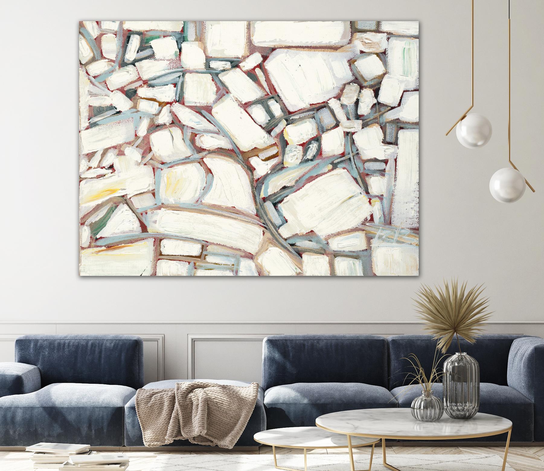 Sustainable Unicorn by Booke Borcherding on GIANT ART - whites & creams abstract