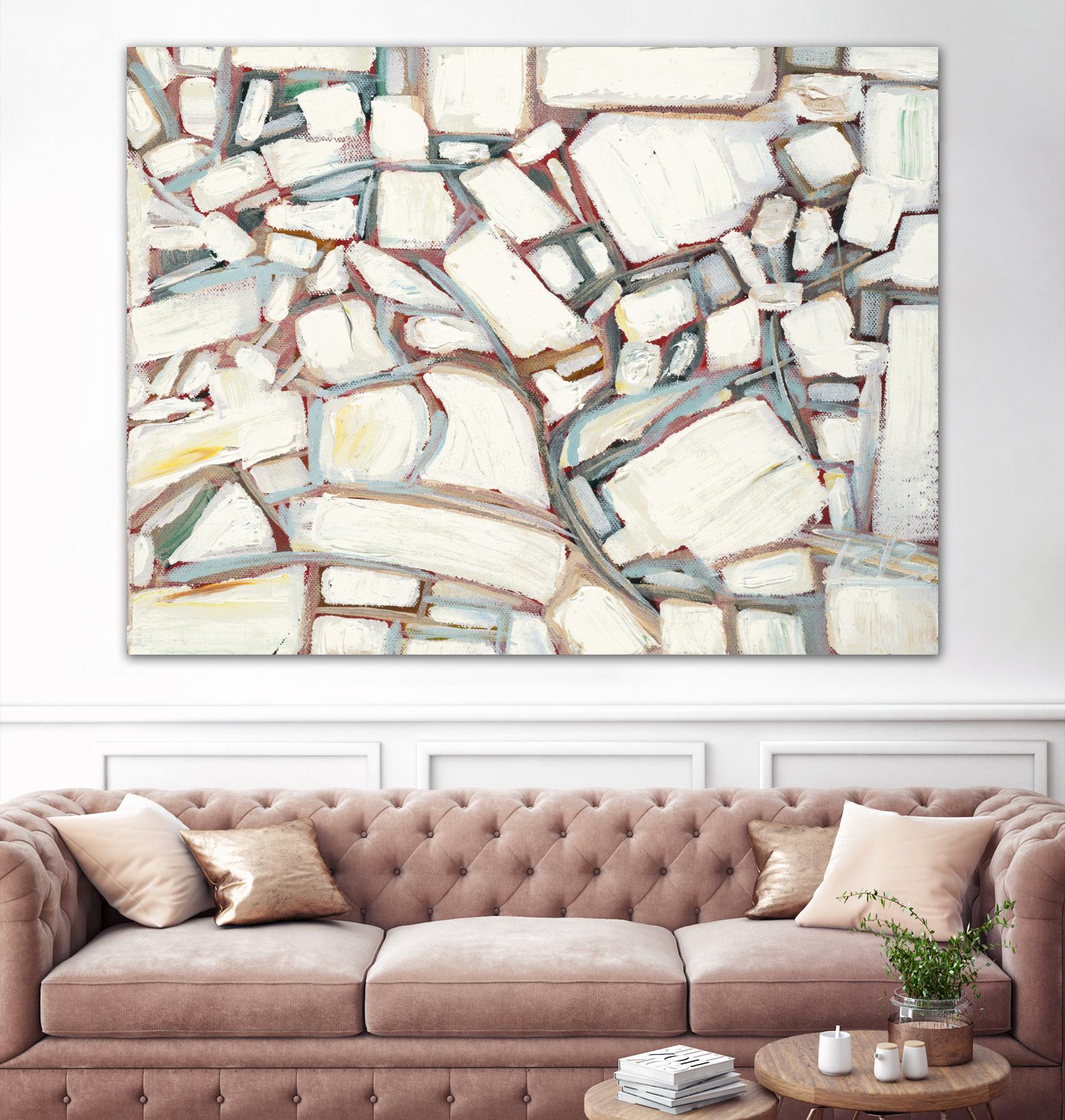 Sustainable Unicorn by Booke Borcherding on GIANT ART - whites & creams abstract