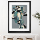 Totem At Dusk by Terri Burris on GIANT ART - blues abstract