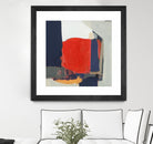 Orange Crush V6 by Terri Burris on GIANT ART - whites & creams abstract geometric