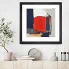 Orange Crush V6 by Terri Burris on GIANT ART - whites & creams abstract geometric
