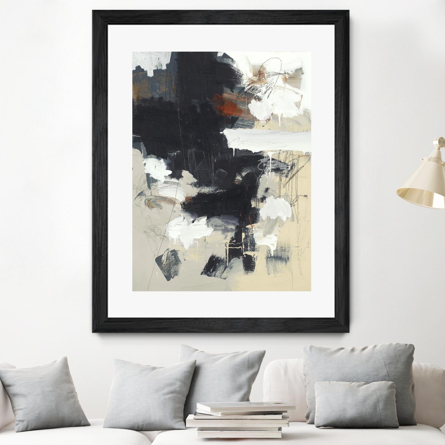 Written Then Forgotten by Brent Foreman on GIANT ART - blacks abstract