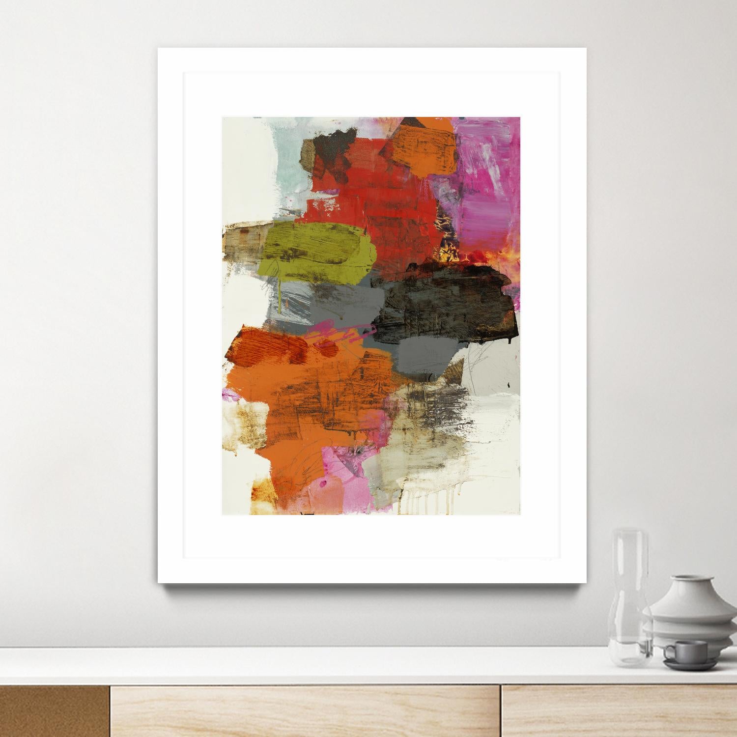 Tried & True III by Brent Foreman on GIANT ART - reds, oranges abstract