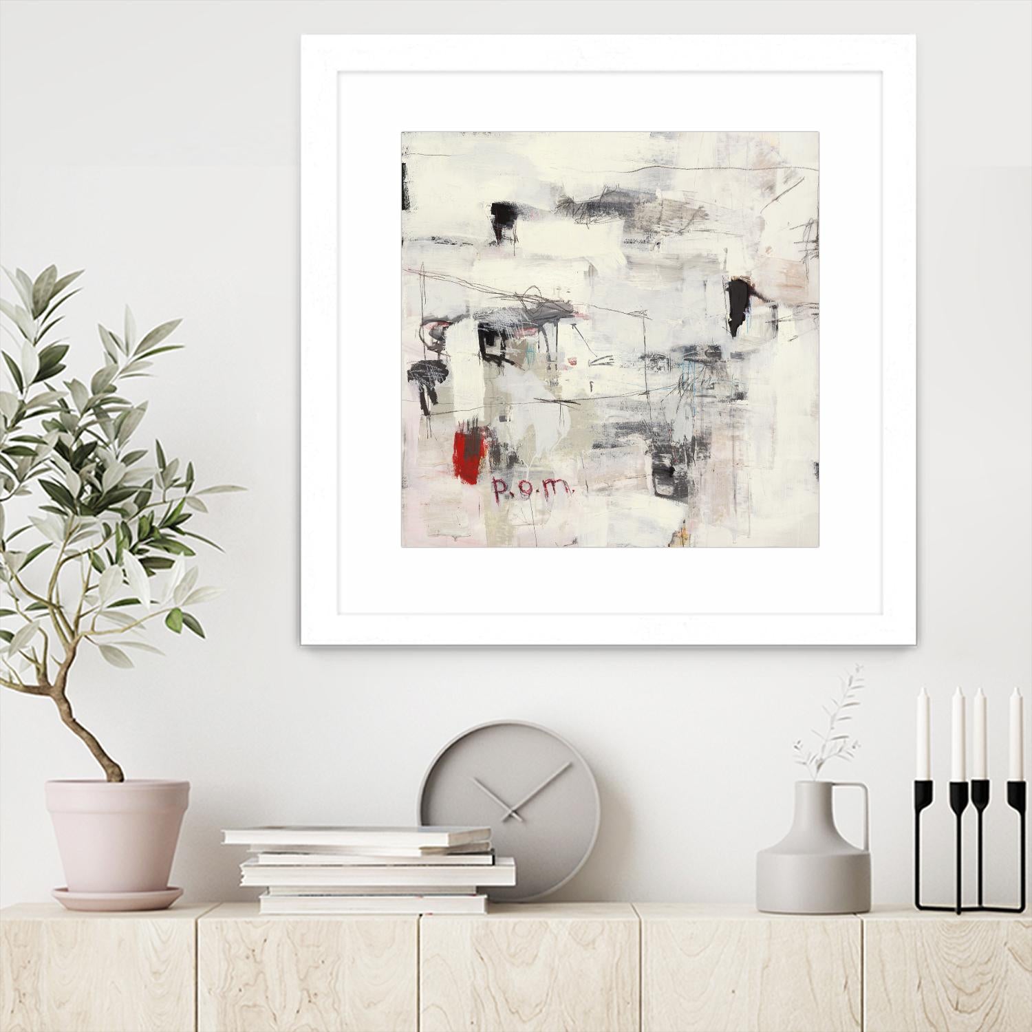 Piece Of Mind by Brent Foreman on GIANT ART - whites & creams abstract