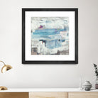 Continue The Narrative by Brent Foreman on GIANT ART - whites & creams abstract blue