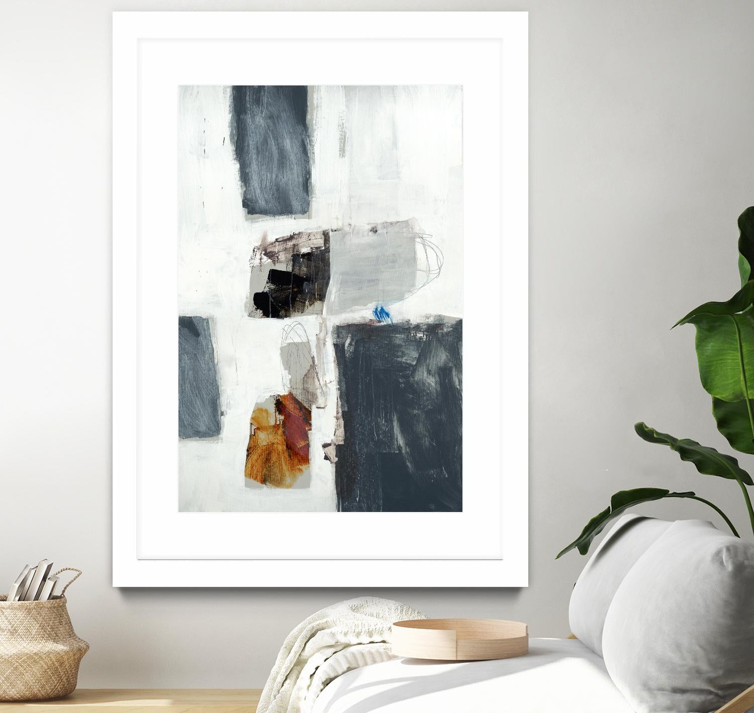 WATCH FROM THE WINDOW II by BRENT FOREMAN on GIANT ART - white abstract abstract