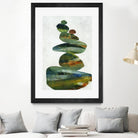 Balancing Act I by Ruth Fromstein on GIANT ART - greens organic shapes