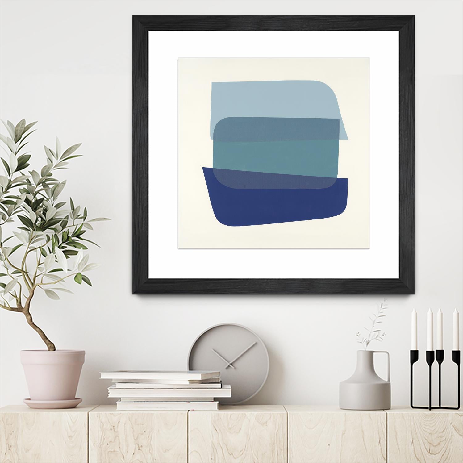 Shapes IV by KC Haxton on GIANT ART - brights, neutrals abstract