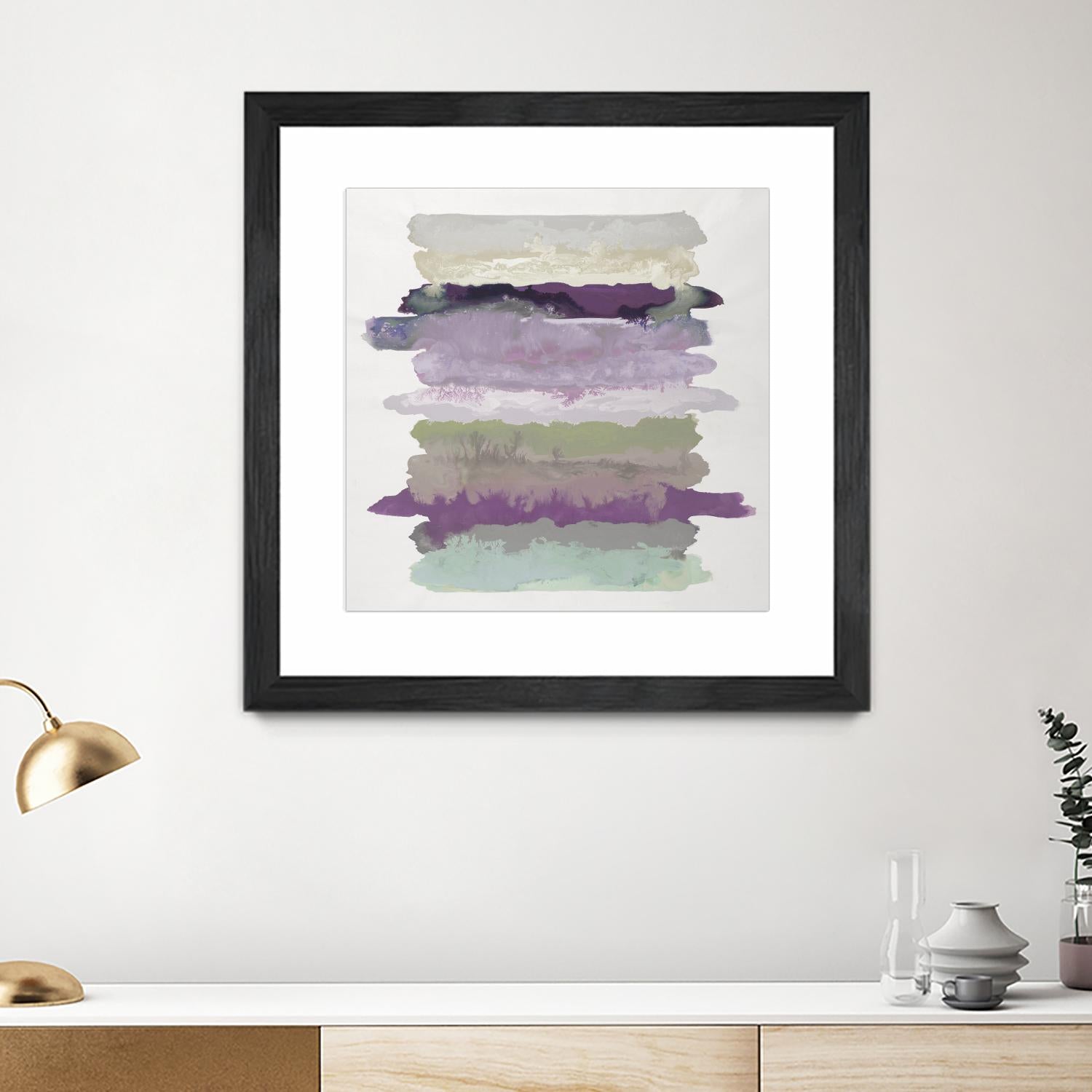 Flowing Energy II V3 by Randy Hibberd on GIANT ART - purples abstract