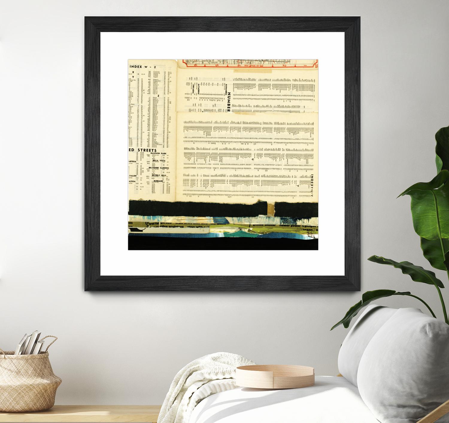 Ephemera Scape III by Kelsey Hochstatter on GIANT ART - black contemporary