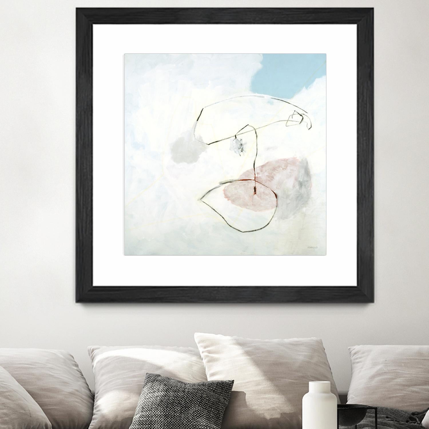 Sweet Solitude by Jeff Iorillo on GIANT ART - blue abstract