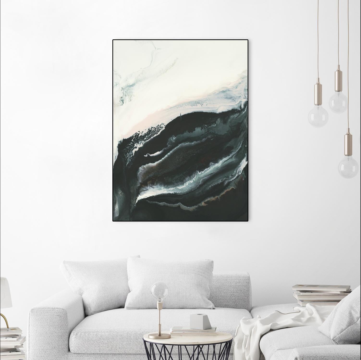 Of Flight by Corrie LaVelle on GIANT ART - greens fluid abstracts